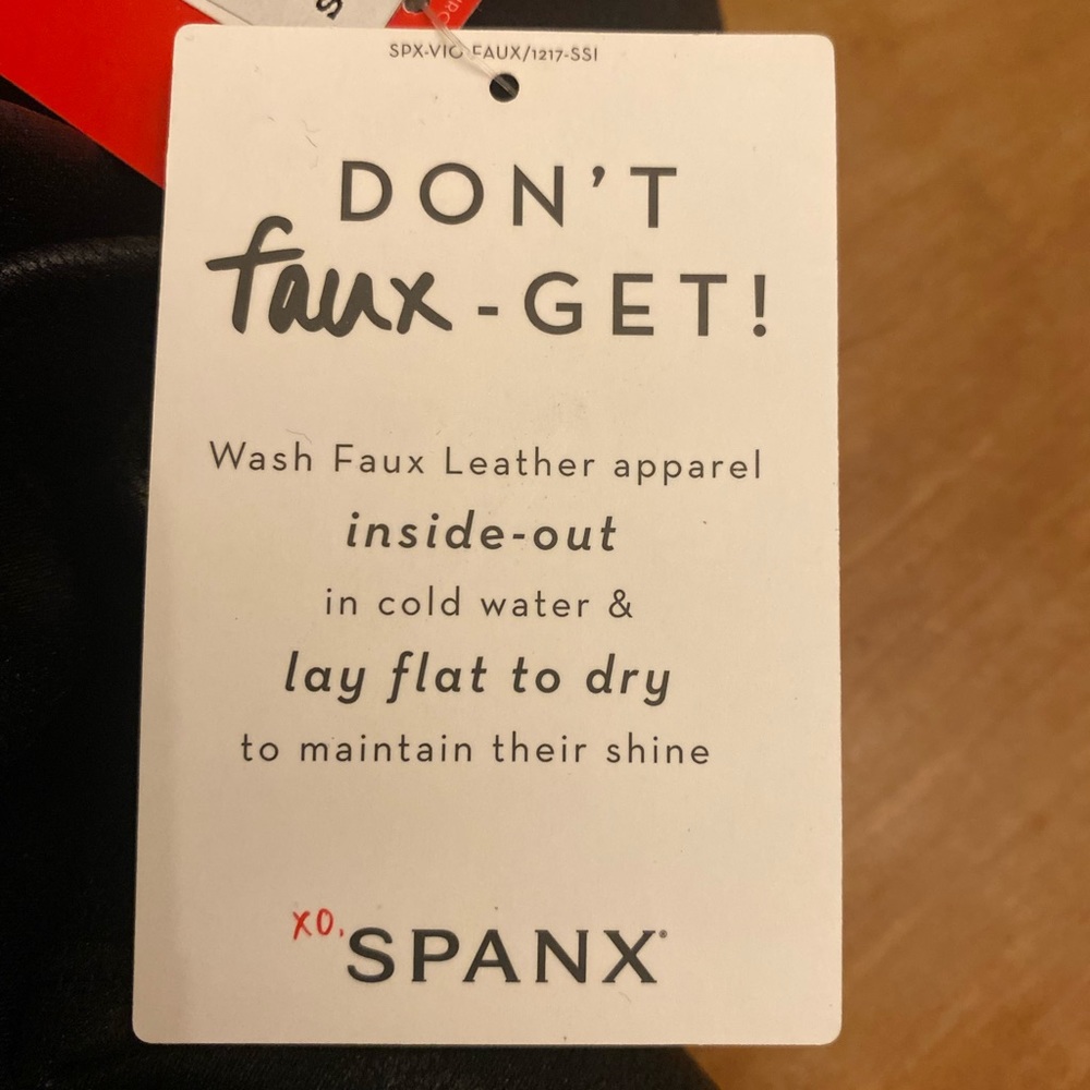NWT Spanx faux leather leggings
